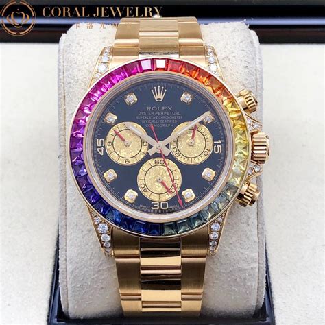 rolex cosmograph daytona diamond dial men's watch 116598|Rolex Cosmograph Daytona watch: 18 kt yellow gold.